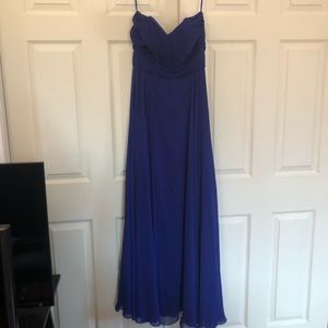 Royal blue Floor length dress